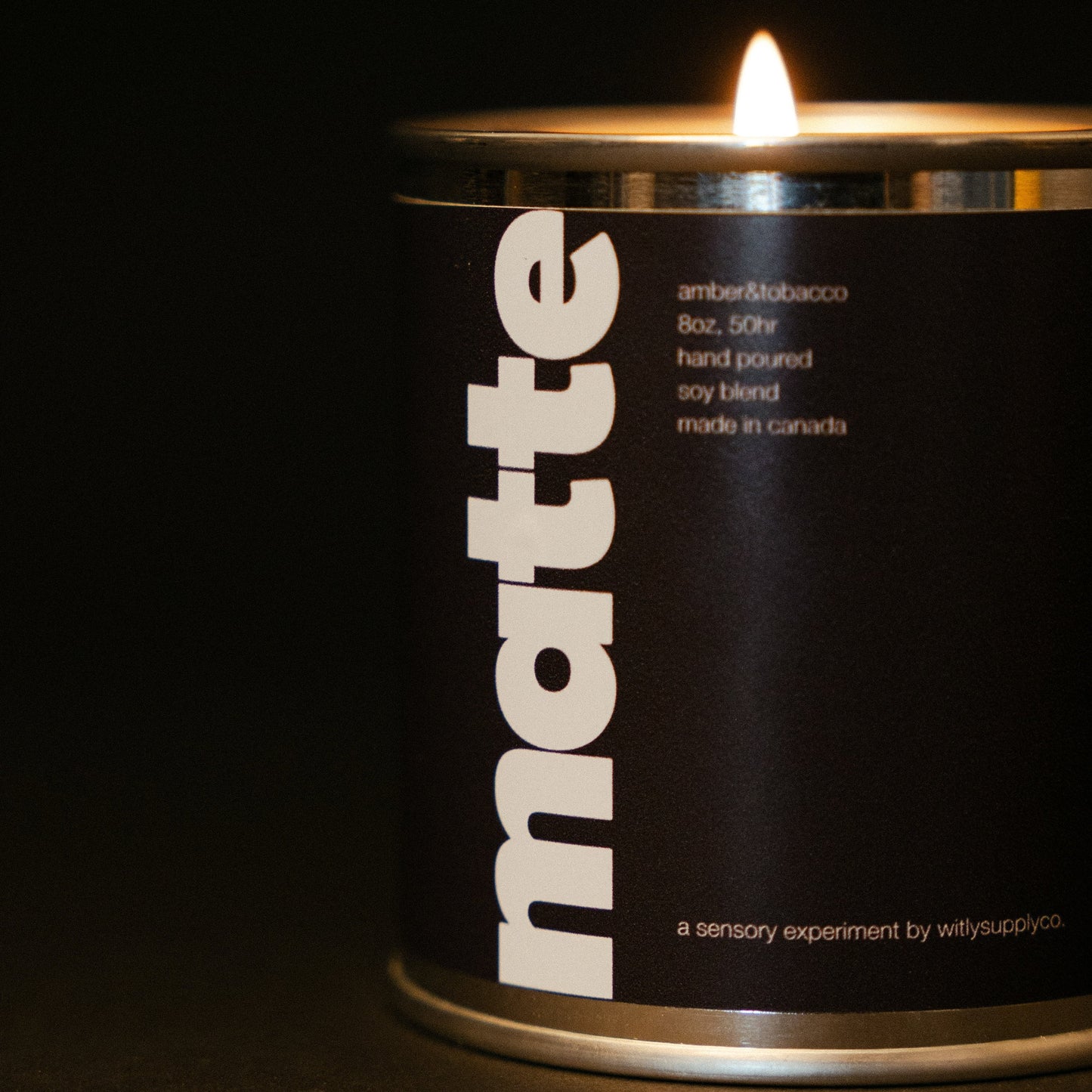 Matte Amber & Tobacco Candle